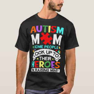 Camiseta Estou criando heróis orgulhosos Autismo mãe Autism