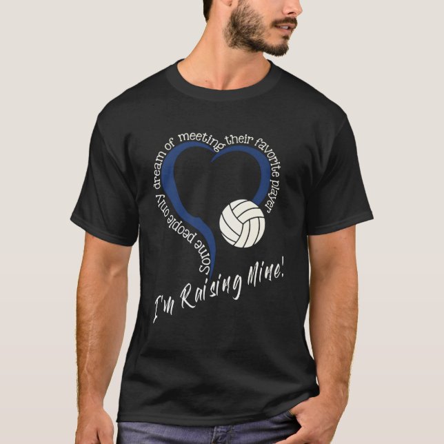 Camiseta Estou Criando Mim Voleibol Mamãe Voleibol (Frente)