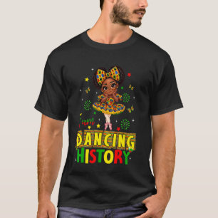 Camiseta Estou Dançando História Lindinha Dançarina Negra M