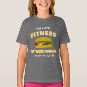Camiseta Estou dentro de um hambúrguer de Ajustado na minha
