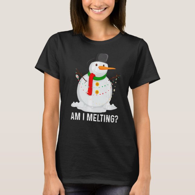 Camiseta Estou Derretendo Snowman A Derreter Em Primavera P (Frente)