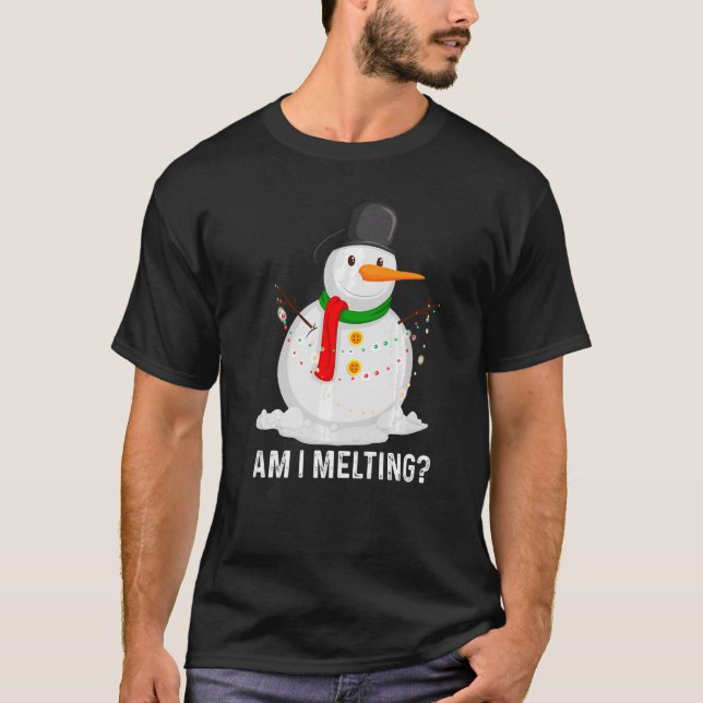 Camiseta Estou Derretendo Snowman A Derreter Em Primavera P (Frente)