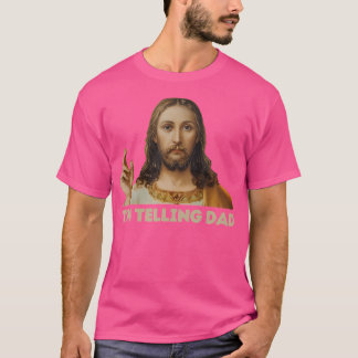 Camiseta Estou Dizendo Jesus Cristo Religioso Engraçado Pai