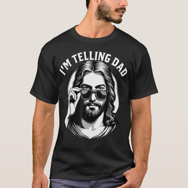 Camiseta Estou Dizendo Que Jesus Amante Pai Engraçado (Frente)