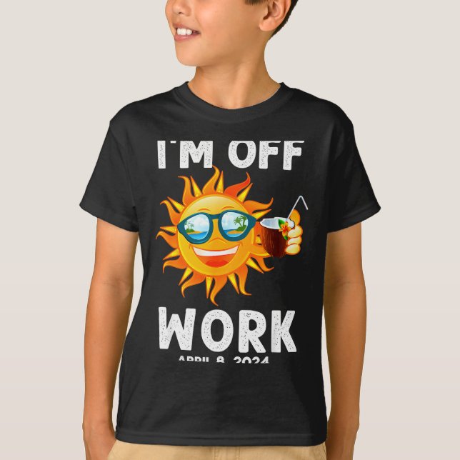 Camiseta Estou Eclipse Solar Sol Fora do Trabalho (Frente)