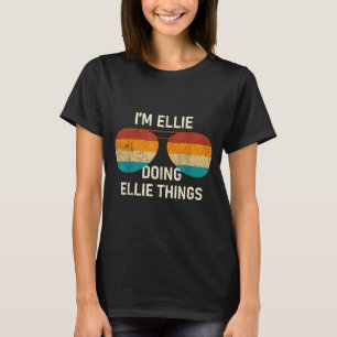 Camiseta Estou Ellie Fazendo Coisas de Ellie Óculos de Sol