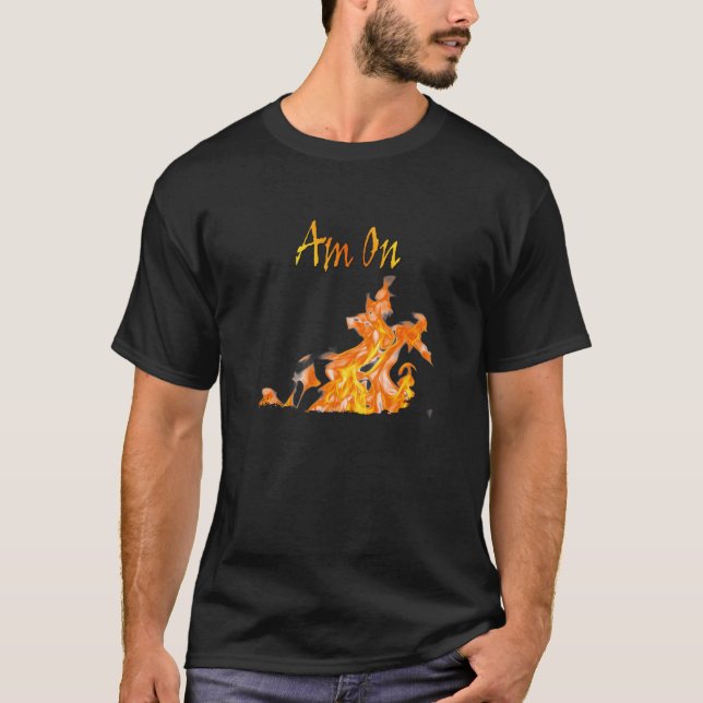 Camiseta Estou em Chamas Reais (Frente)