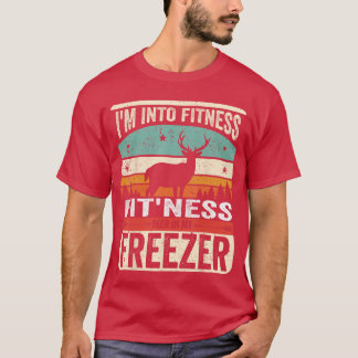 Camiseta Estou em Forma Veado Freezer Engraçado Pai Caçador