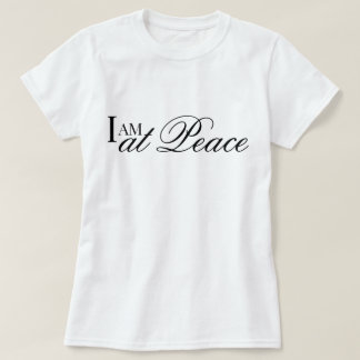 Camiseta "Estou em Paz" afirmação estética de oração metta