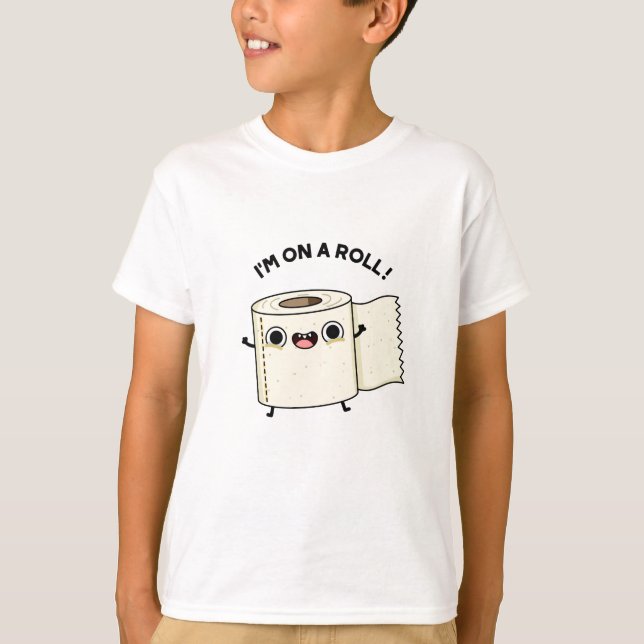 Camiseta Estou em um Roll Funny Toilet Paper (Frente)