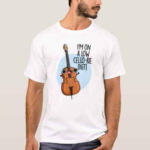 Camiseta Estou em uma dieta de baixa Cello, Engraçado Cello