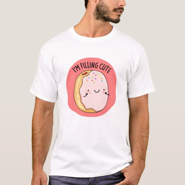 Camiseta Estou enchendo um Rosquinha de Jelly Engraçado (Frente)