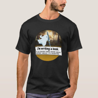 Camiseta Estou escrevendo de um livro: A banda desenhada do