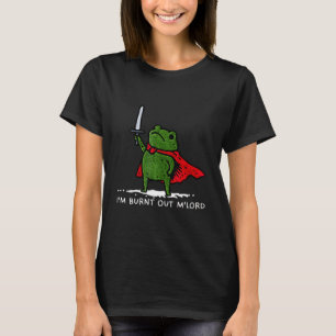 Camiseta Estou Esgotado Meu Senhor Arte de Meme de Rã Medie