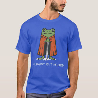 Camiseta Estou Esgotado MLord Funny Knight Frog Meme Menino