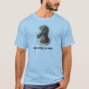 Camiseta Estou Extinto, Ou O Quê? (Retrato do Pássaro Dodo)