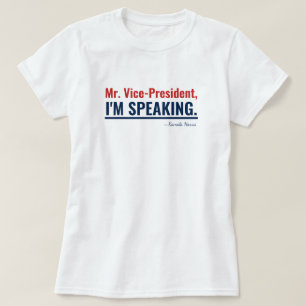 Camiseta Estou Falando com Kamala Harris Vice-Presidente