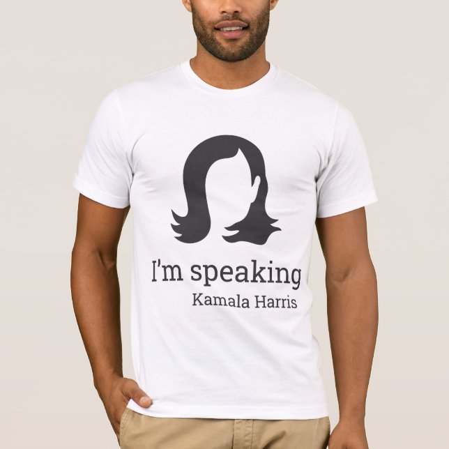 Camiseta Estou falando - Kamala Harris (Frente)