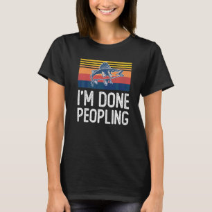 Camiseta Estou Farto de Pessoas  Dito de Pesca e Peixe