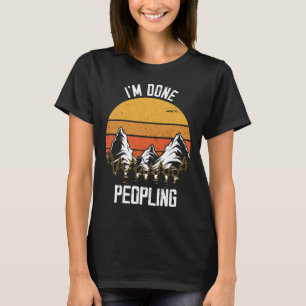 Camiseta Estou Farto de Povo Aventura de Acampamento de Mon