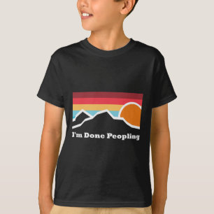 Camiseta Estou Farto de Povo Aventura de Acampamento de Mon