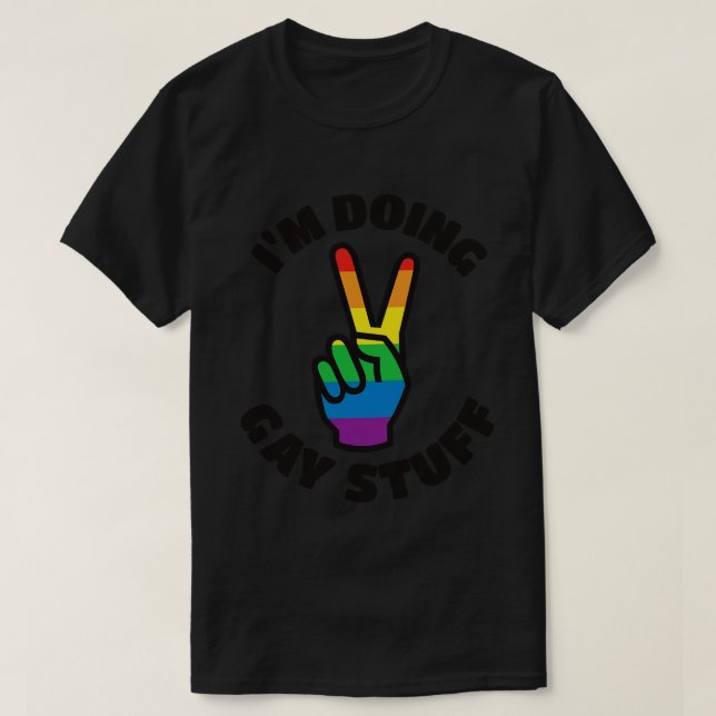 Camiseta Estou Fazendo Gay (Frente do Design)
