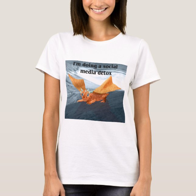 Camiseta Estou fazendo um Detox de Mídia Social (Frente)