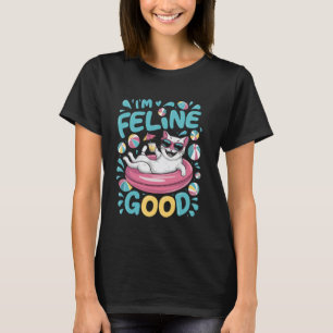 Camiseta Estou Felino Gato Bom Presente de Gatos Engraçados