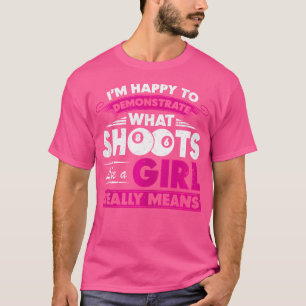 Camiseta Estou Feliz Em Demonstrar O Que Disparou Como Uma