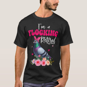 Camiseta Estou Flocando Gravata Borboleta de Pombo Fofo Eng