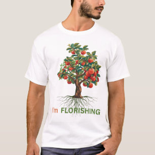 Camiseta Estou Florescendo – Árvore Inspiradora de Crescime