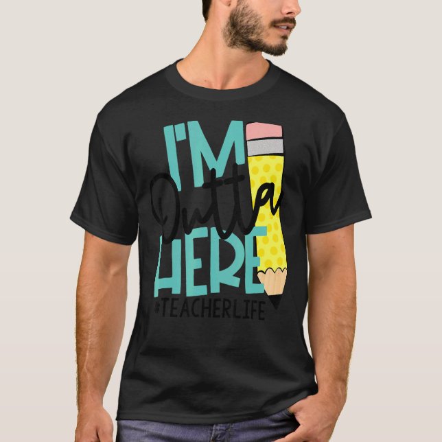 Camiseta Estou fora daqui Professor, professor, dia do prof (Frente)