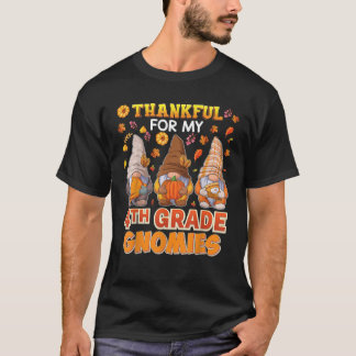 Camiseta Estou grato pelos meus felicitações do 4º ano