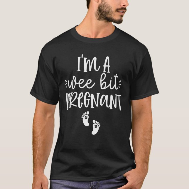 Camiseta Estou grávida de St Patricks Irlandeses. (Frente)