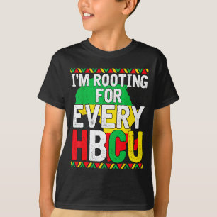 Camiseta Estou Hbcu Mês da História Negra Torcendo