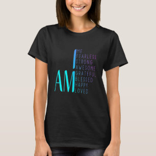 Camiseta Estou Incrível De Que Sou Forte. Sou Bendito Inspi