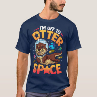 Camiseta Estou indo para a Otter Space Engraçado Sea Otter