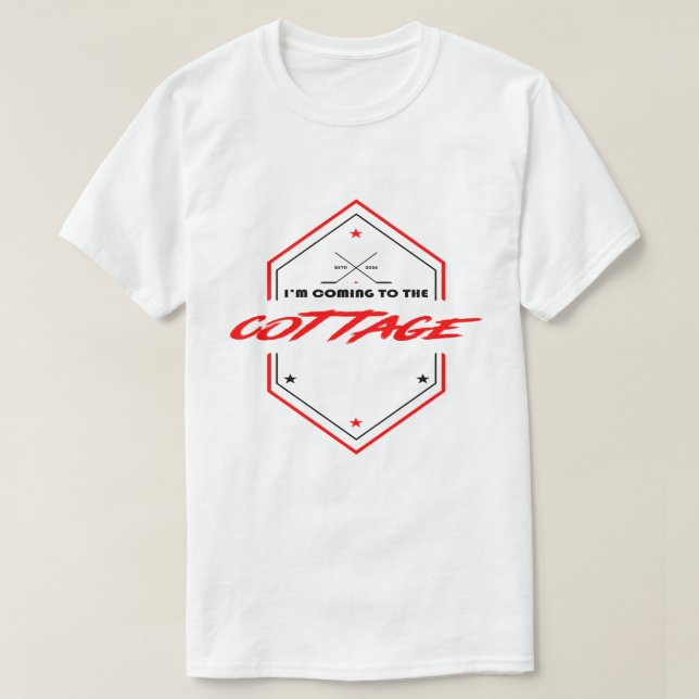 CAMISETA ESTOU INDO PARA O CHALÉ  (Frente do Design)
