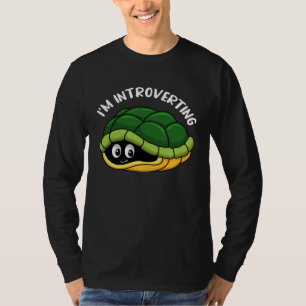 Camiseta Estou Introvertendo Réptil Animal Marinho Tartarug
