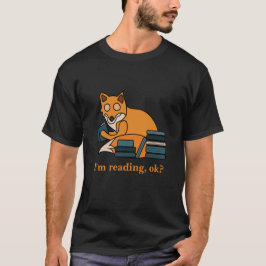 Camiseta Estou lendo raposa