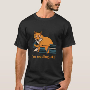 Camiseta Estou lendo raposa