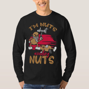 Camiseta Estou Louco Por Evitar Nozes Alérgico a Amendoim