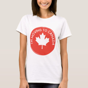 Camiseta Estou me mudando para o Canadá por causa do presi