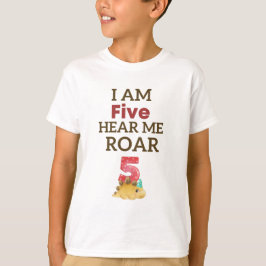 Camiseta Estou me ouvindo hoje, T-Rex personalizado