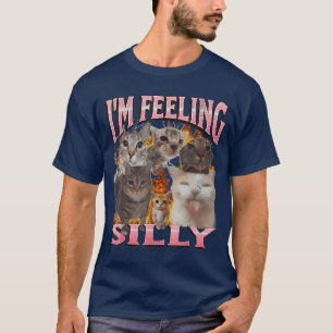 Camiseta Estou Me Sentindo Tolo Meme de Gato Engraçado Boot