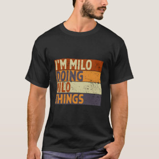 Camiseta ESTOU Milo Fazendo Coisas de Milo Piada