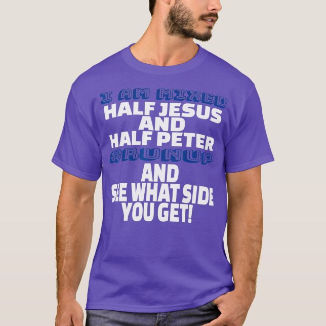 Camiseta Estou Misturando Metade de Jesus e Meio Peter Dive (Frente)