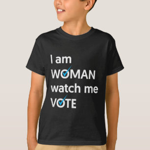 Camiseta Estou Mulher Que Me Assista Votar 2024 Votação Em
