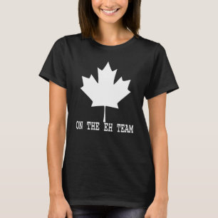 Camiseta Estou na equipe do Canadá, no dia do cartografia.