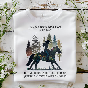Camiseta Estou na floresta com o meu cavalo amante do cav